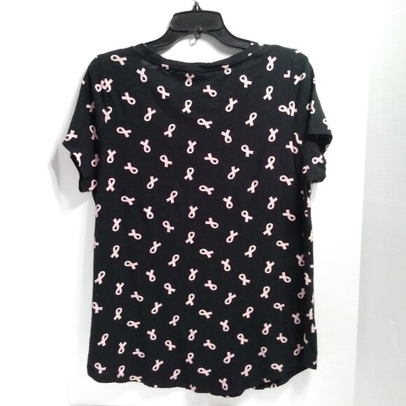Torrid Women's Cancer Ribbon Graphic Tee Short Sleeve - Picture 3 of 9